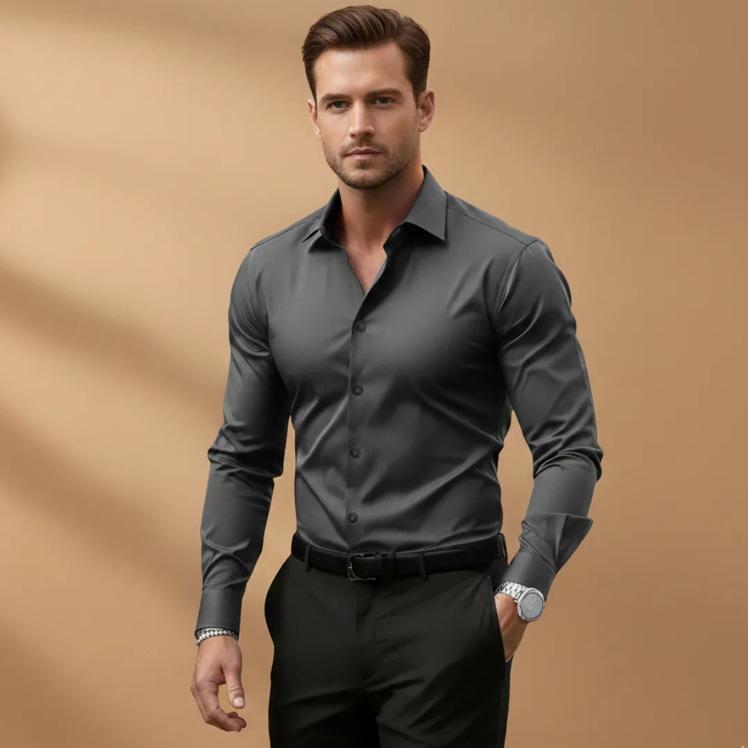 Elliot | Men's Fitted Shirt with Structured Collar