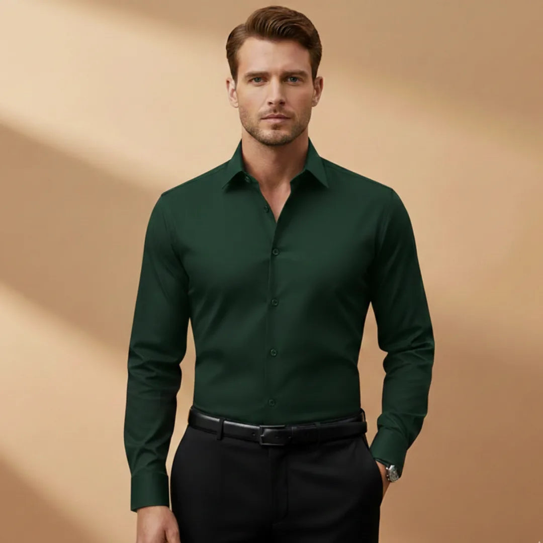 Elliot | Men's Fitted Shirt with Structured Collar