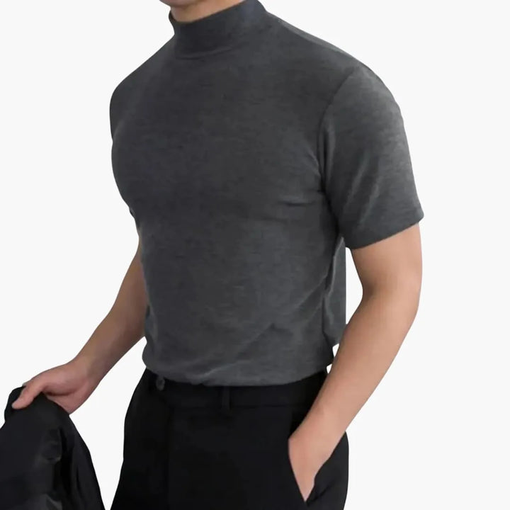Theo | Men's Short Sleeve Mock Neck T-Shirt
