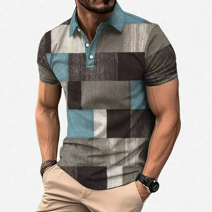 Adrian | Stylish Patchwork Polo Shirt