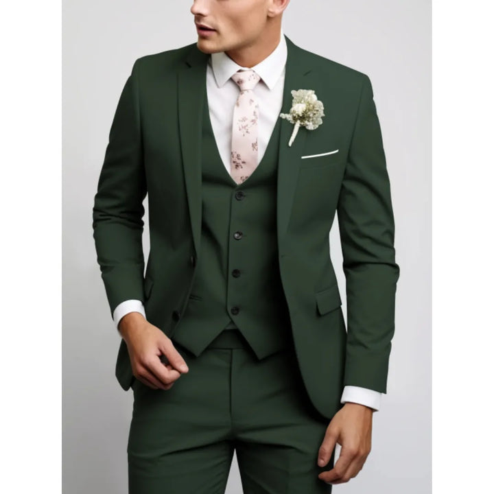 Rafael | Men's Three Piece Suit with Matching Vest