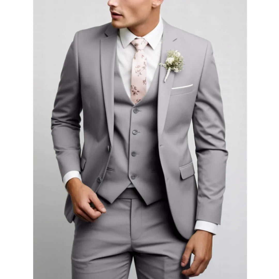 Rafael | Men's Three Piece Suit with Matching Vest