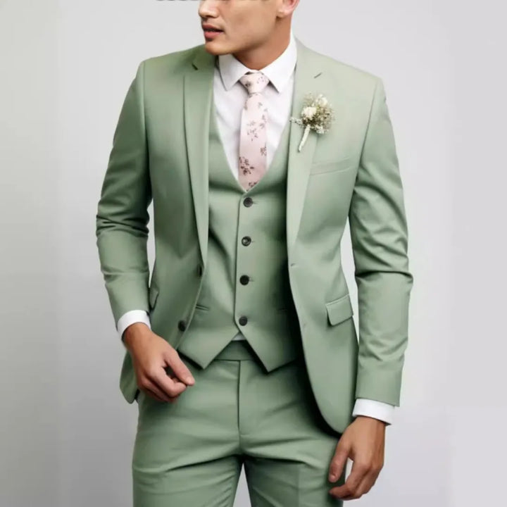 Rafael | Men's Three Piece Suit with Matching Vest