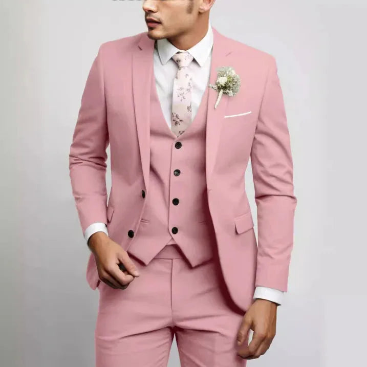 Rafael | Men's Three Piece Suit with Matching Vest