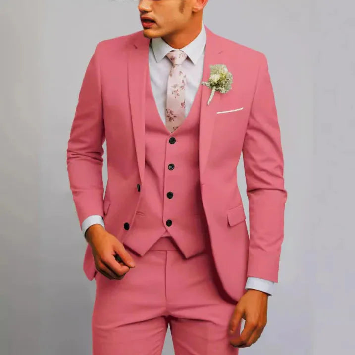 Rafael | Men's Three Piece Suit with Matching Vest