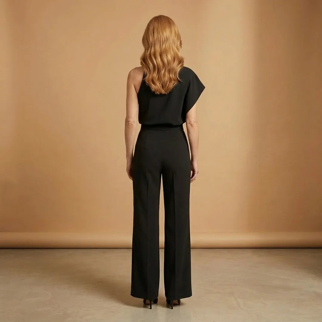 Matilda | Elegant Mock Neck Women's Jumpsuit Sleeveless