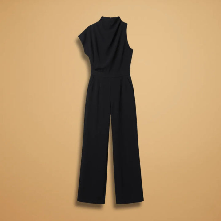Matilda | Elegant Mock Neck Women's Jumpsuit Sleeveless