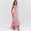Sabrina | Elegant Off-Shoulder Floral Maxi Dress
