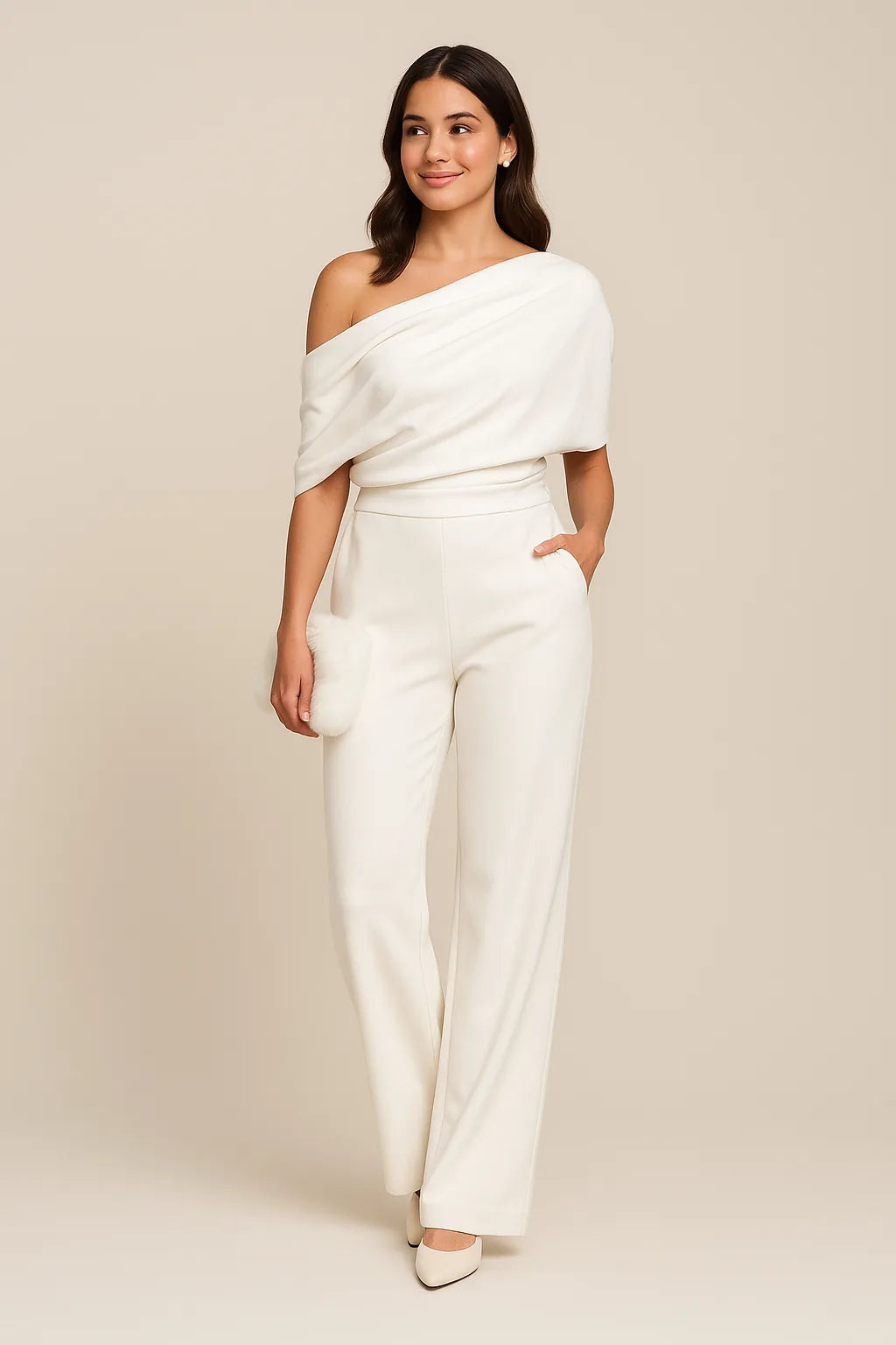 Violet | Elegant Off-Shoulder Jumpsuit