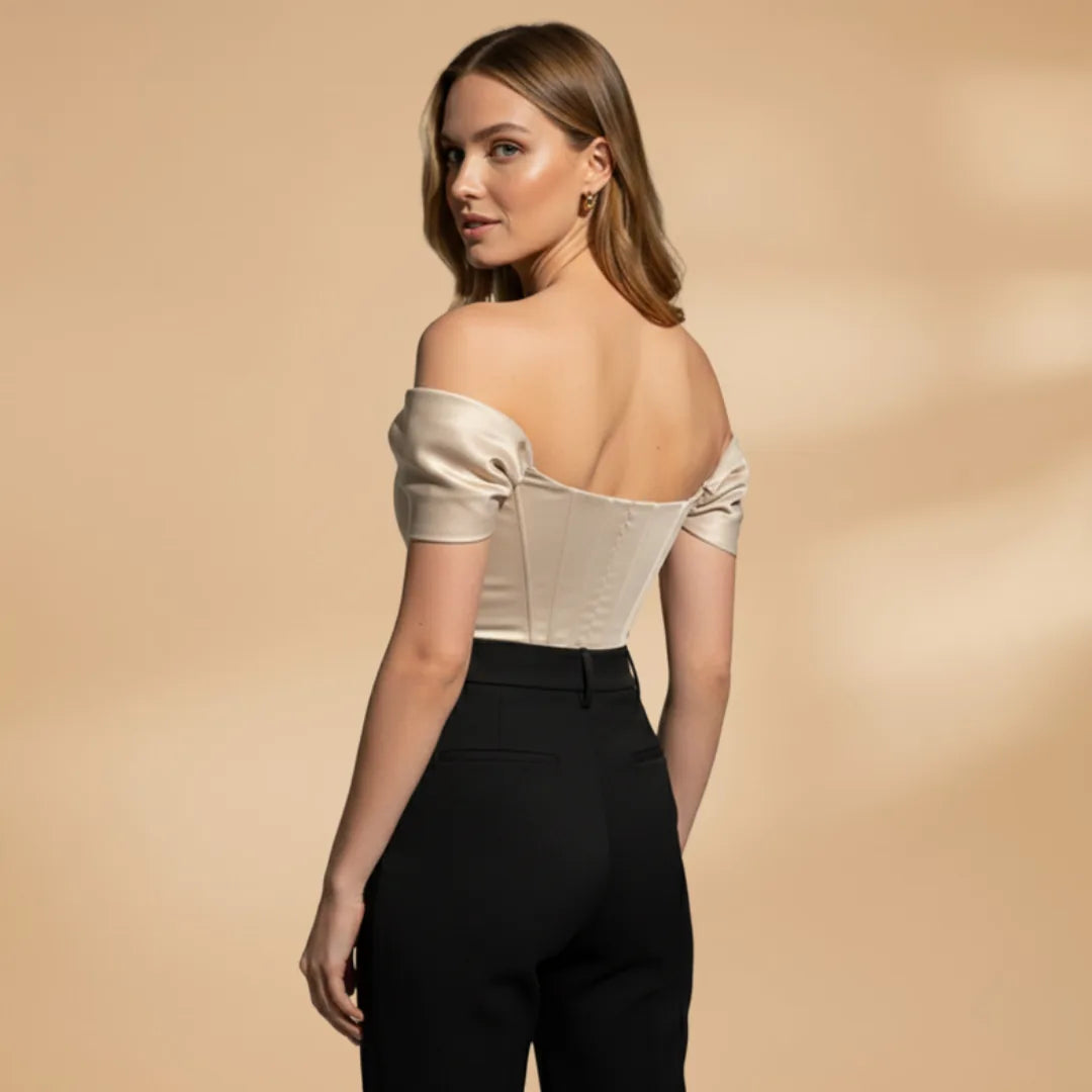 Aurora | Stylish Off The Shoulder Top with Puff Sleeves