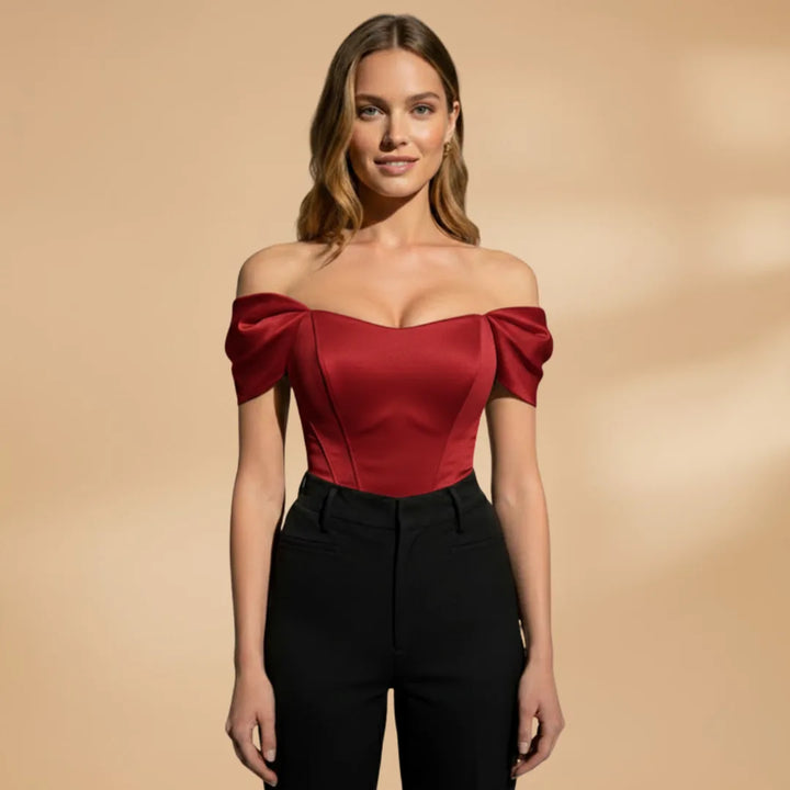 Aurora | Stylish Off The Shoulder Top with Puff Sleeves