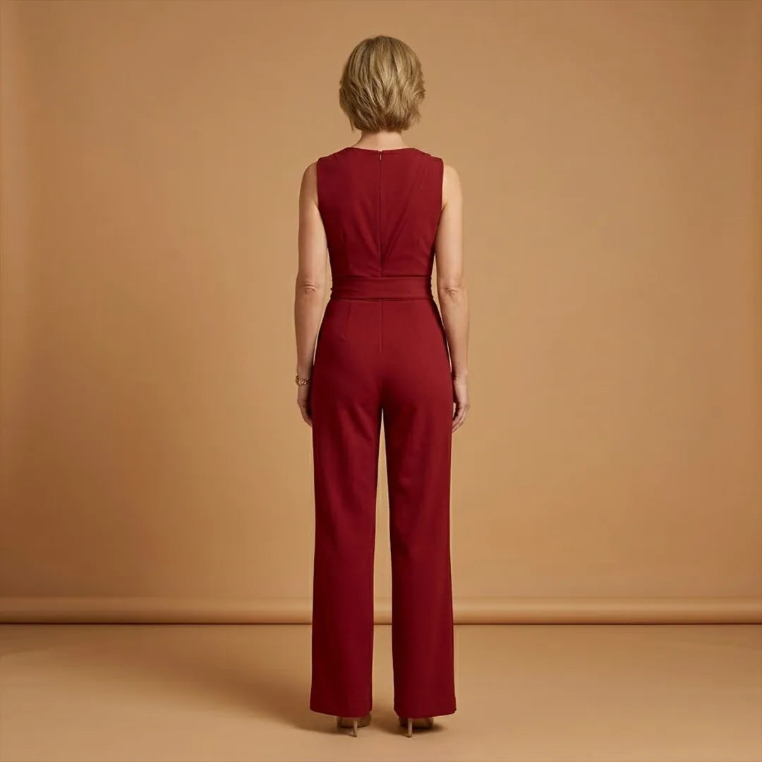 Chloe | Elegant One Shoulder Women's Jumpsuit with Wide Legs