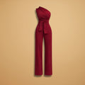 Chloe | Elegant One Shoulder Women's Jumpsuit with Wide Legs