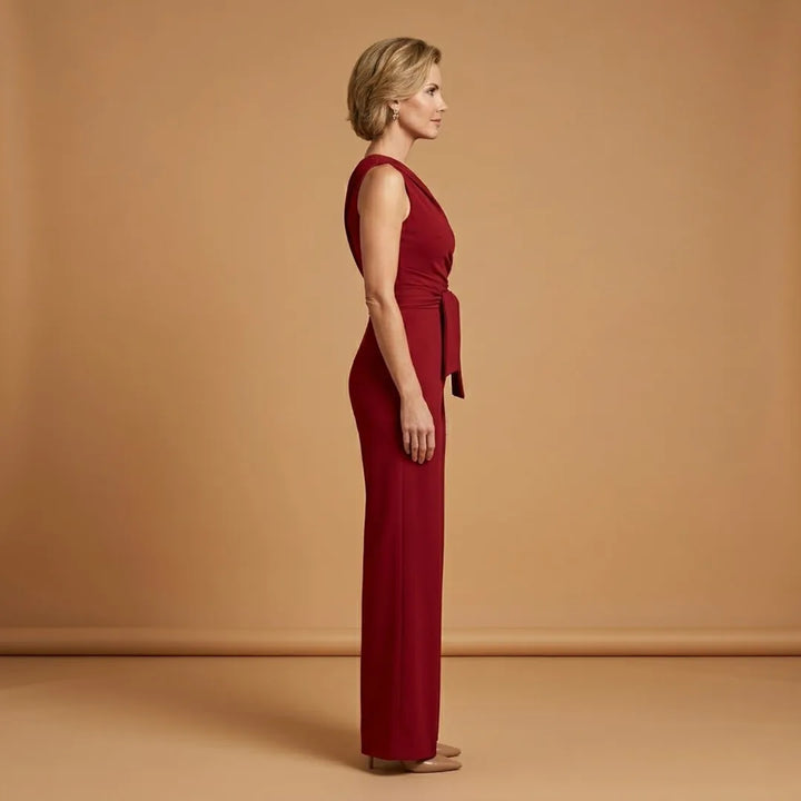 Chloe | Elegant One Shoulder Women's Jumpsuit with Wide Legs