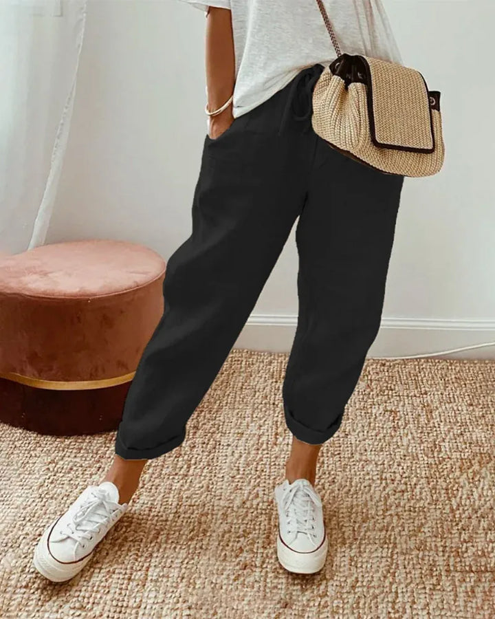 Emma | Relaxed Anti-Sweat Linen Pants