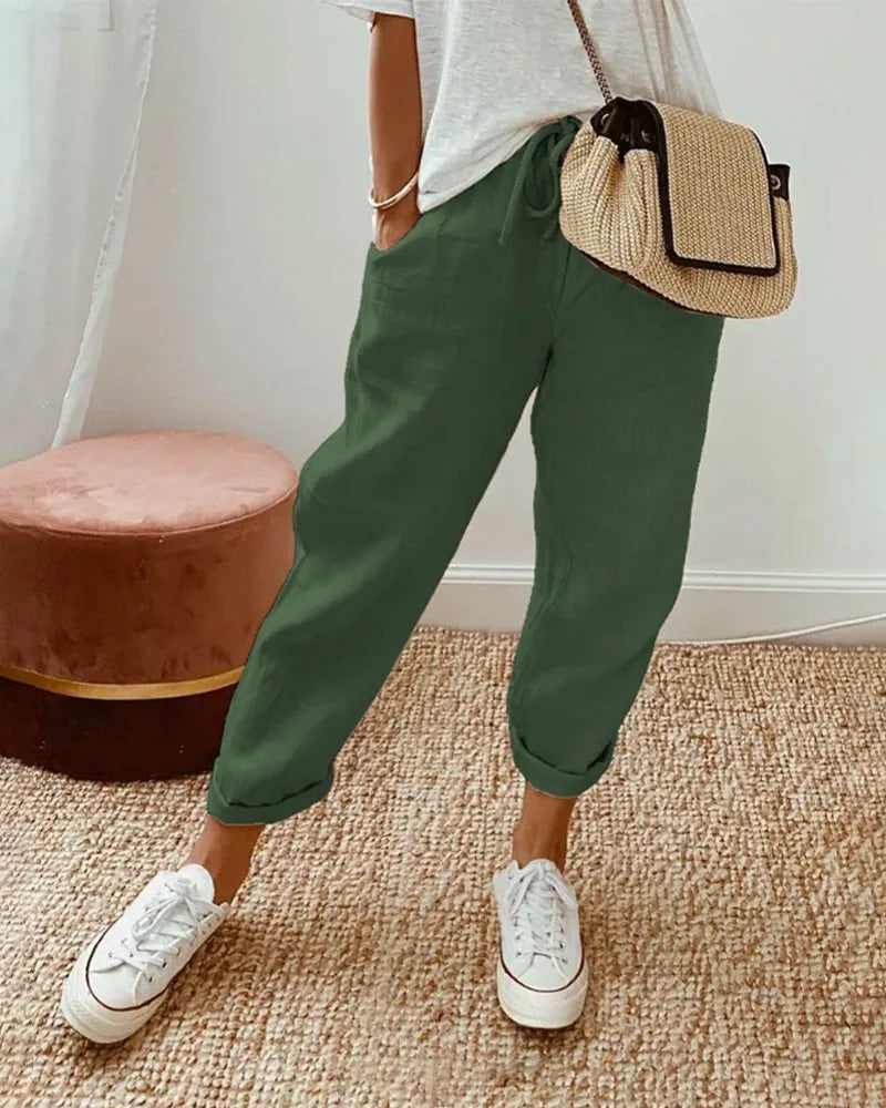 Emma | Relaxed Anti-Sweat Linen Pants