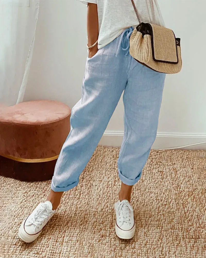 Emma | Relaxed Anti-Sweat Linen Pants