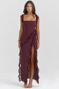 Miranda | Elegant Ruffle Wedding Guest Dress Summer