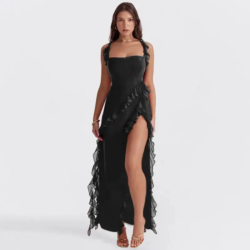 Miranda | Elegant Ruffle Wedding Guest Dress Summer