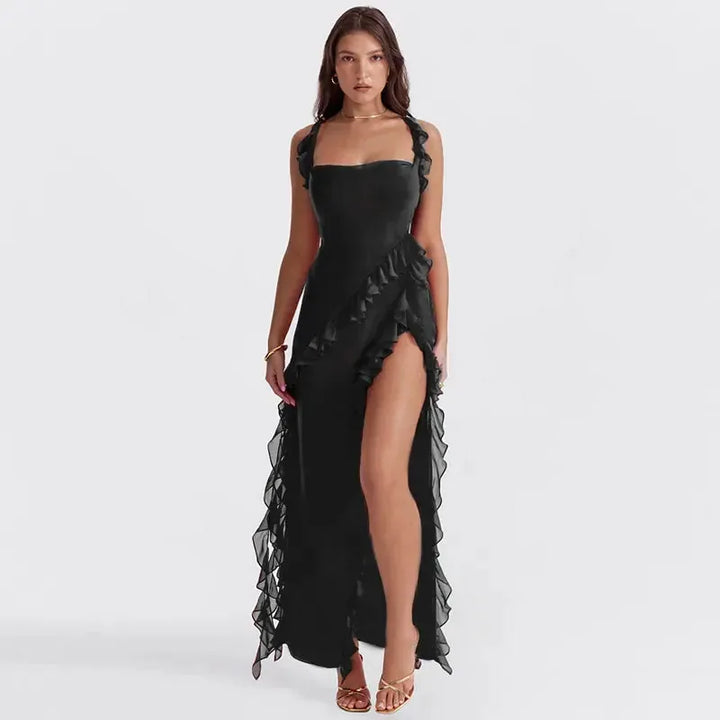 Miranda | Elegant Ruffle Wedding Guest Dress Summer
