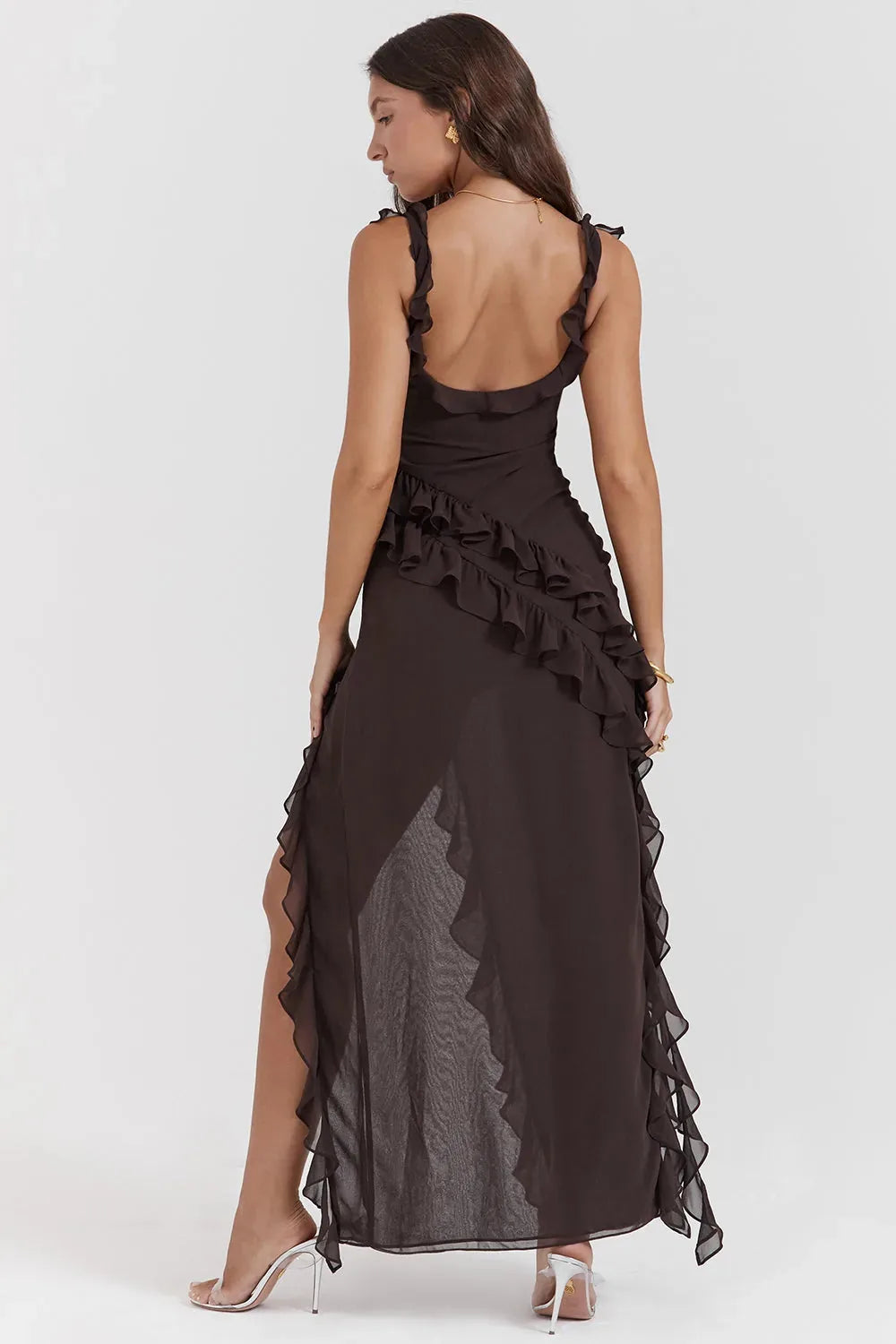 Miranda | Elegant Ruffle Wedding Guest Dress Summer