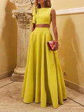 Women's Sleeveless Evening Dress — Ember A-Line Two-Piece