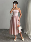 Edith | Elegant Strapless Bandeau Dress