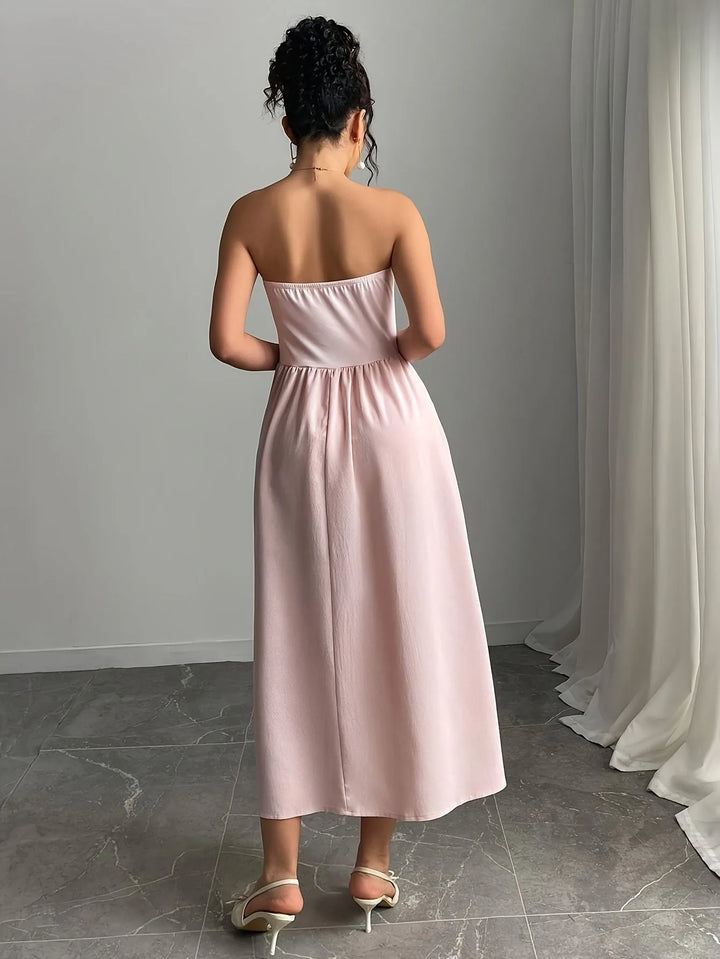 Edith | Elegant Strapless Bandeau Dress