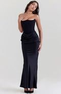 Camille | Elegant Strapless Corset Maxi Dress