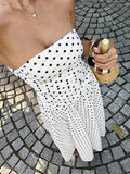 Beatrice | Stylish Strapless Polka Dot Dress