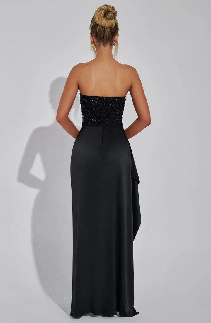 Grace | Strapless Sweetheart Corset Evening Gown Maxi Dress