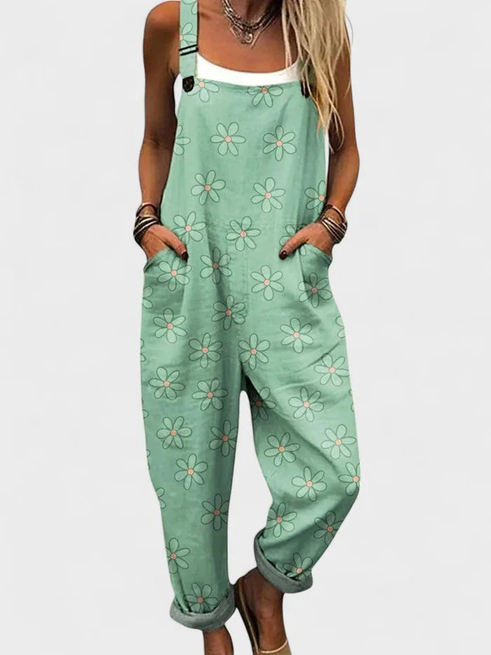 Elise | Floral Summer Jumpsuit for Women with Pockets