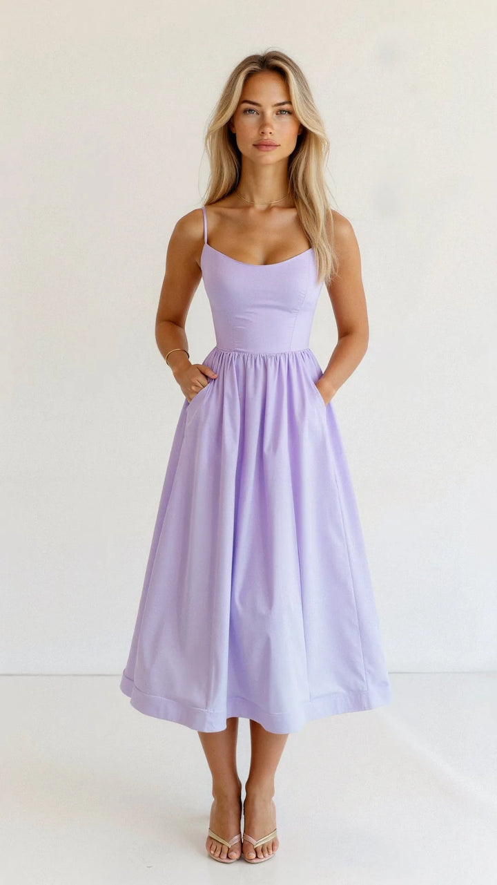 Juliet | Elegant Sweetheart Midi Dress