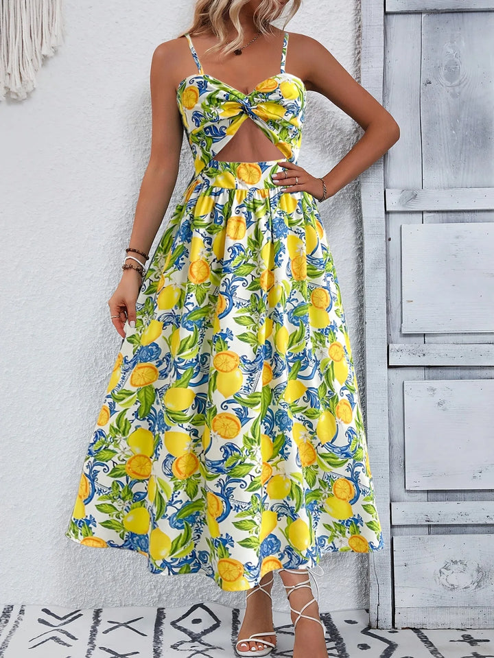 Octavia | Elegant Lemon Dress