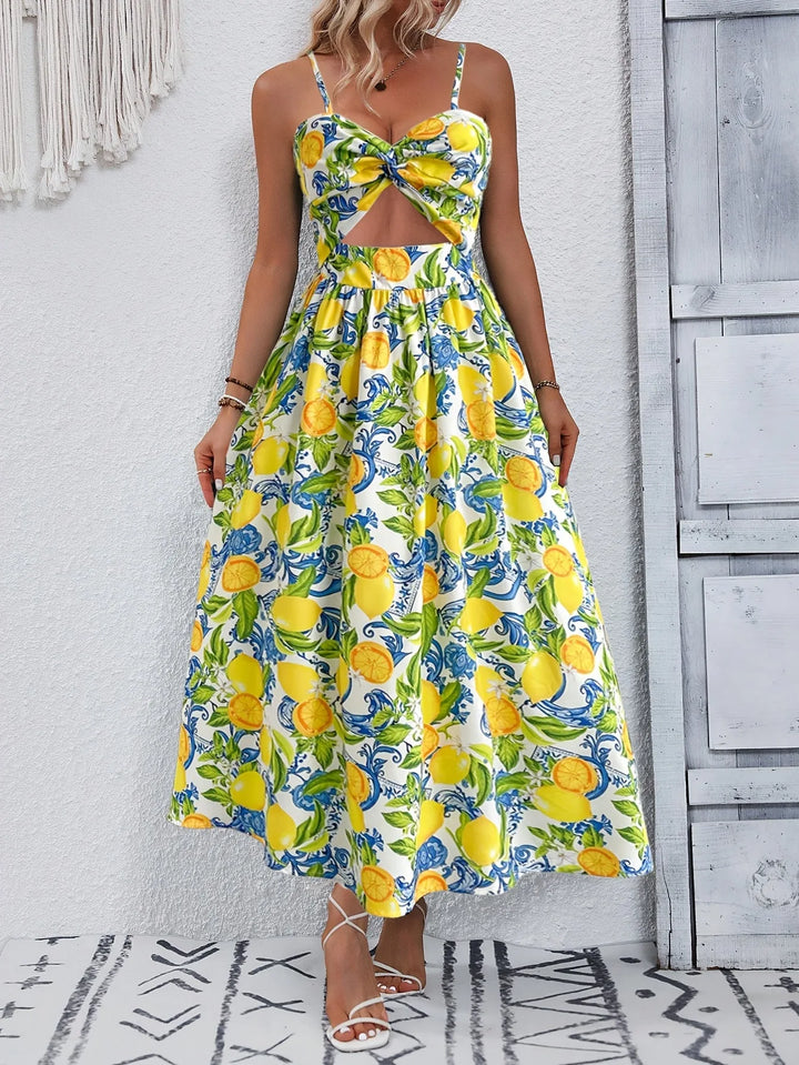 Octavia | Elegant Lemon Dress