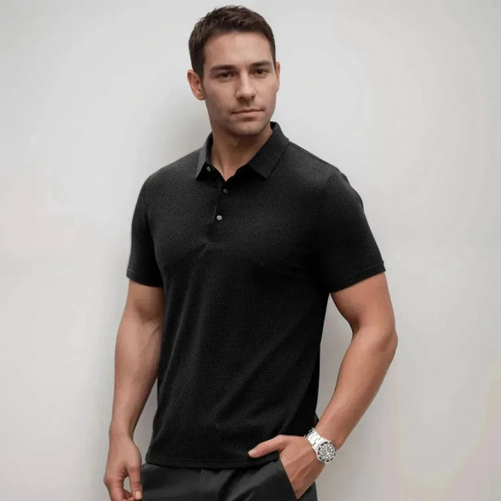 Davanté | Elegant Textured Polo Shirt