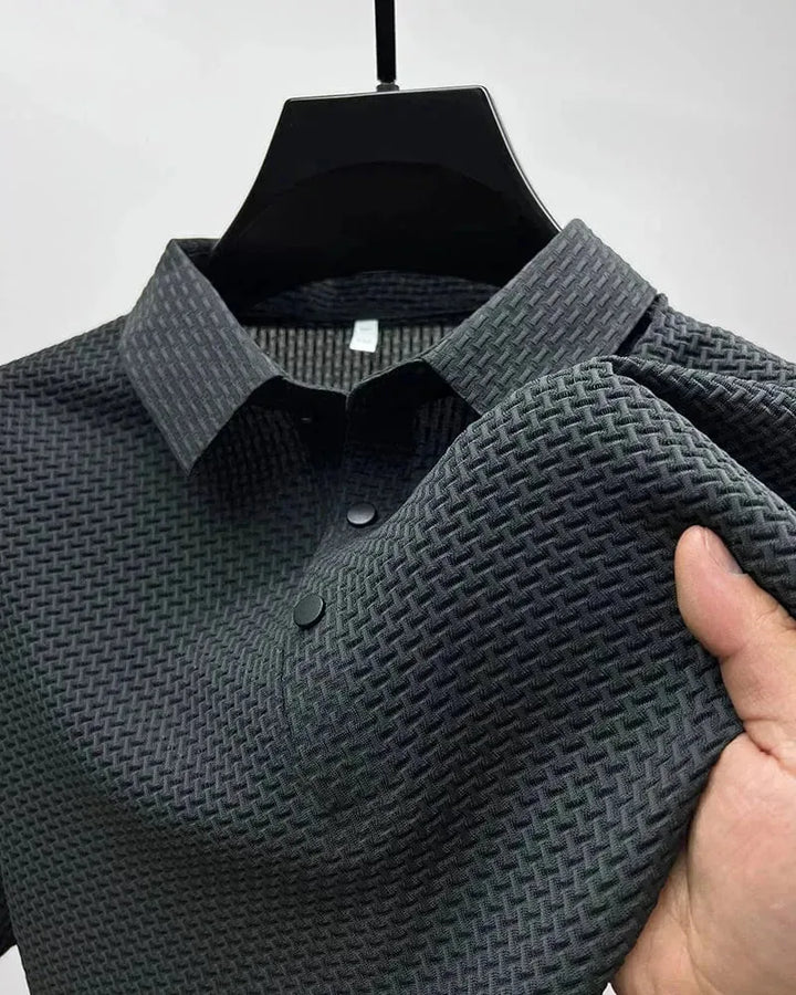Davanté | Elegant Textured Polo Shirt
