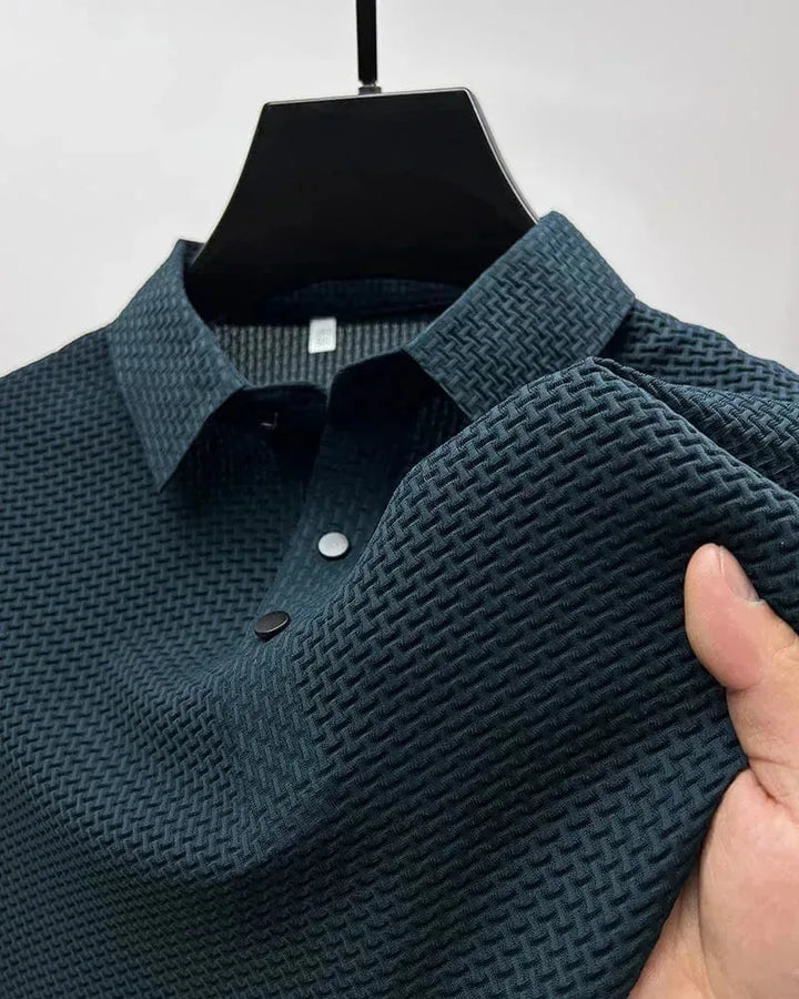 Davanté | Elegant Textured Polo Shirt