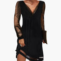 Ophelia | Elegant Sequin Cocktail Dress with V-Neck