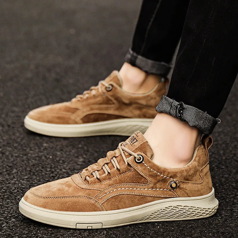 Matteo | Stylish Suede Sneakers with Vintage-Inspired Design